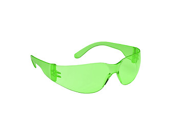 Image showing Photo of green glasses isolated