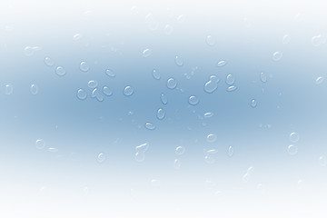 Image showing Blue water drops background texture