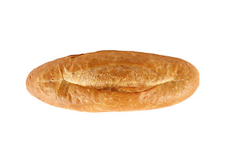 Image showing One roll bread isolated on white background