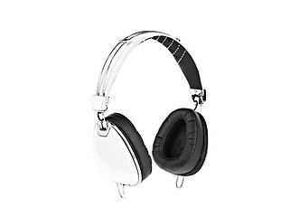 Image showing Headphones Isolated on a White Background