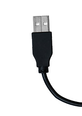 Image showing tech cable with plug isolated on a white background.