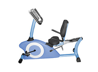 Image showing exercise bike, isolated on a white background