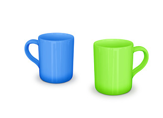 Image showing cups on white background