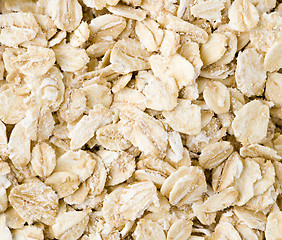 Image showing a tasty oatmeal background , close up