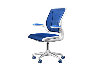 Image showing blue modern chair