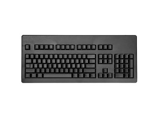 Image showing black clean keyboard