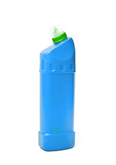 Image showing bottle of blue plastic cleaner