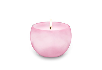 Image showing burning candle side