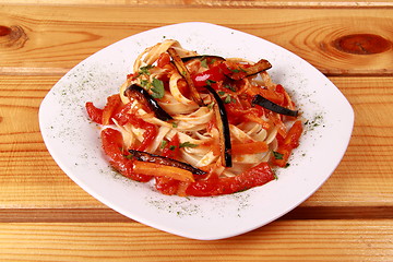 Image showing penne all'arrabbiata , italian pasta dish