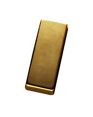 Image showing gold bar isolated on a white background