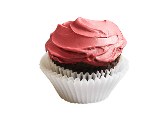 Image showing Pink cupcake