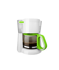 Image showing coffee machine isolated