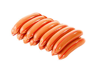 Image showing Bunch of Sausage isolated