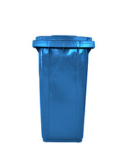 Image showing plastic garbage bin isolated