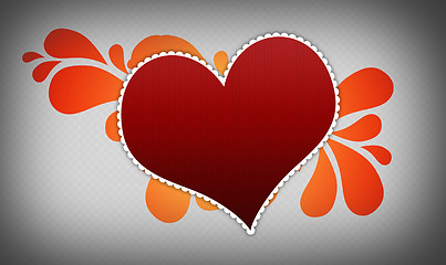 Image showing gray background with heart