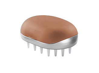 Image showing massage brush on the white background