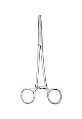 Image showing Medical scissors. Isolated over white background