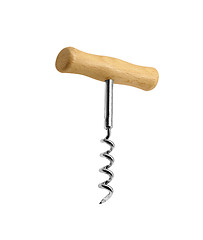 Image showing Corkscrew on white background