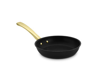 Image showing Large metal frying pan