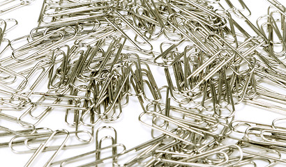 Image showing paper clips on white background