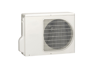 Image showing Inner block of a new air conditioner. Modern design.