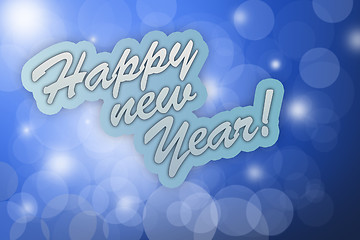 Image showing Happy New Year card