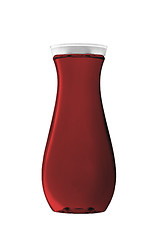 Image showing Red cosmetics bottle isolated