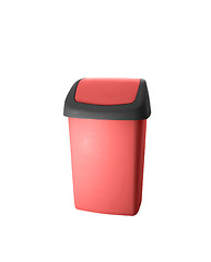 Image showing Red office trash