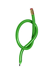 Image showing Elastic green pen