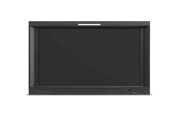 Image showing widescreen lcd monitor isolated on white