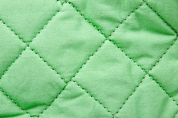 Image showing Green fabric texture