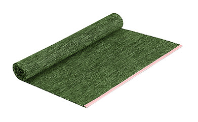 Image showing Rolled door mat over white background