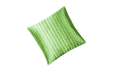 Image showing Green pillow isolated on white
