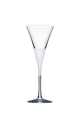 Image showing Empty champagne glass isolated