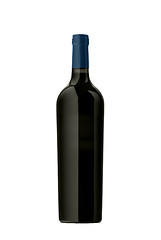 Image showing red wine bottle isolated