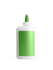 Image showing White with green glue container