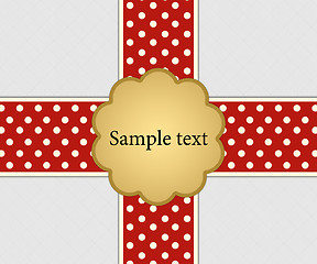 Image showing Sample text on ribbon