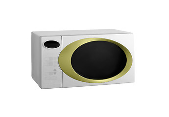 Image showing microwave oven isolated