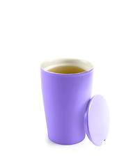 Image showing tea in thermos mug