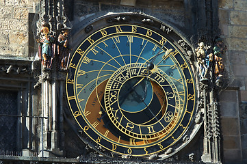 Image showing Astronomical clock in Prague, Czech republic