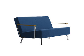 Image showing blue sofa isolated