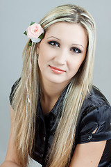 Image showing portrait of a pretty young scandinavian blonde