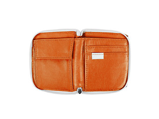 Image showing orange wallet isolated