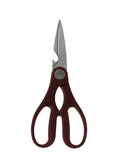 Image showing Scissors isolated on the white background