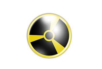 Image showing Radiation sign in circle