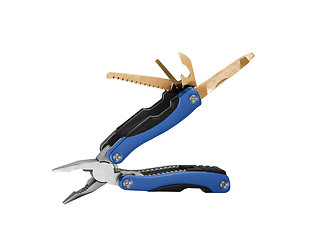 Image showing Multi tools knife isolated