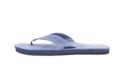 Image showing blue sandals/flip flops