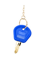 Image showing blue key