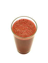 Image showing tomato juice glass isolated on white background