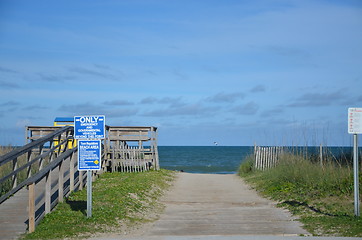 Image showing Beach Access